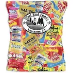 West End Foods Bag of Candy (2 lbs) Bundle of Individually Wrapped Assorted Skittles, Jolly Ranchers, Starburst, Airheads, & Fun Size Candy for Pinata Stuffers Office Party