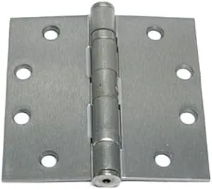 BB31 US26D Ball Bearing Hinge Box of 3 Satin Chrome Full Mortise 4.5”x4.5”