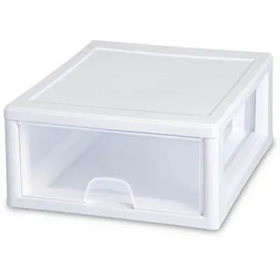 Sterilite 16 Qt. Stacking Drawer White