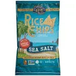 Lundberg Family Farms Rice Chips, Sea Salt, Original, Thick and Crunchy - 6 oz