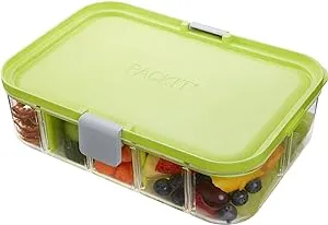 PackIt Flex Bento Food Storage Container, Ripe Raspberry