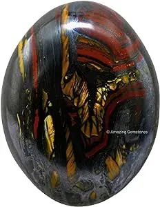 Tiger Iron Crystal Palm Stone