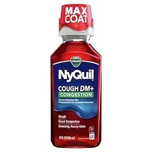 Vicks NyQuil Cough DM + Congestion Liquid, Berry, 12 oz | CVS