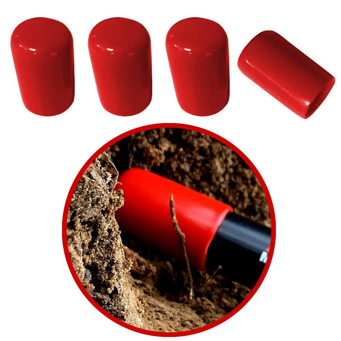 Detector Warehouse Pinpointer Tip Protectors for Minelab Pro-Find 15,20,35