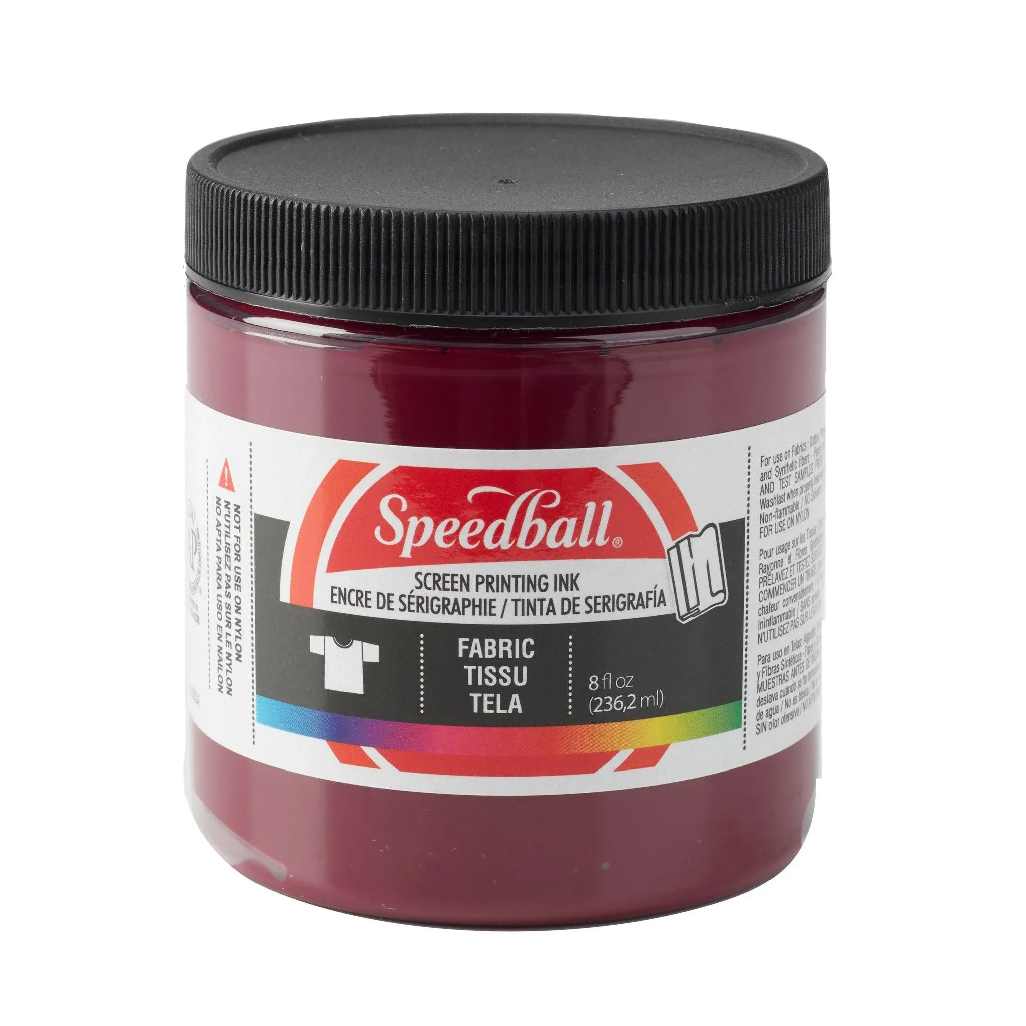 Speedball Fabric Screen Printing Ink - Black - 8 oz