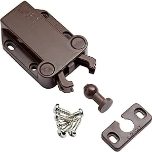 Safe Push Touch Latch Brown Standard (2-3/8" Long Overall)