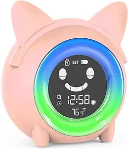 Kids Alarm Clock with Sleep Trainer and Night Light