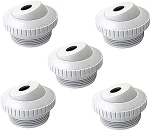 PoolSupplyTown Pool Spa 1/2" Opening Hydrostream Return Jet Fitting SP1419C with 1-1/2" Inch MIP Thread Replacement for Hayward SP1419C (5 Pack)