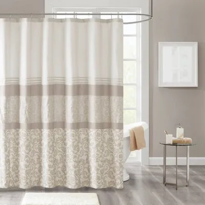 510 Design Printed and Embroidered Shower Curtain