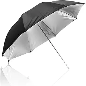 LimoStudio 33" Black/Silver Photo Umbrella Reflector Photo Video Reflector, AGG126