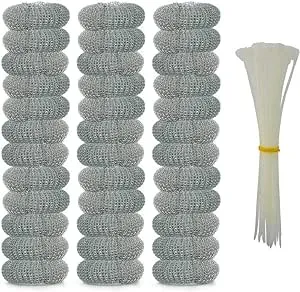 Wobe 36 Pack Washing Machine Lint Traps with 36 Nylon Cable Ties, Laundry Mesh ...