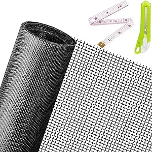 Replacement Window Screens 48X118 Inch Durable Window Screen Mesh for Patio P...