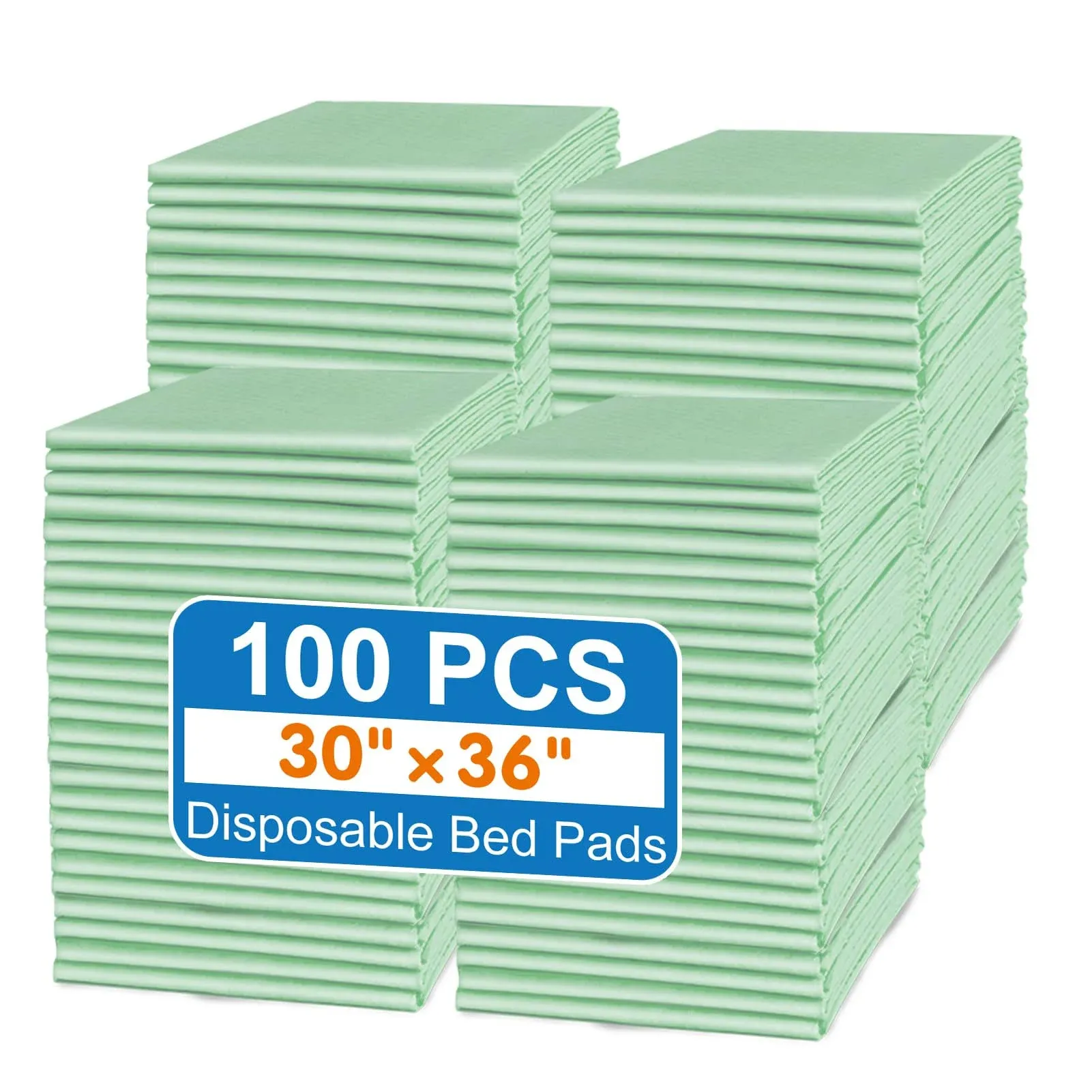 Disposable Bed Pads 30&#034;X36&#034; (100pcs) Extra Large and Heavy Duty Underpads Pre...