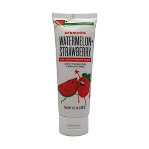 Schmidt's Deodorant Toothpaste Kids Watermelon Strawberry, 4.7 Ounce