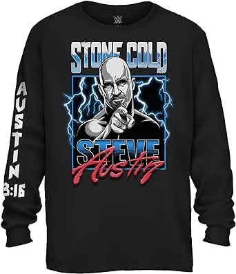 WWE Mens Stone Cold Shirt - Stone Cold Steve Austin - World Wrestling Champion T ...