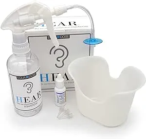 Hear Earwax Removal Kit from Equadose. Ear Wax Remover for Ear Cleaning and Irrigation.