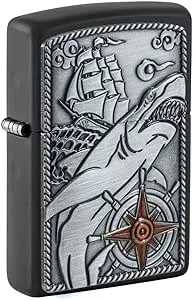 Zippo Ship Shark Emblem Lighter