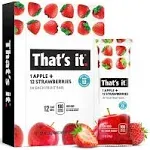 That's It Fruit Bar, Apple and Strawberry - 1.2 oz packet