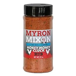 Myron Mixon BBQ Rub | Honey Money Cluck | Champion Pitmaster Recipe | Gluten-Free BBQ Seasoning, MSG-Free, USA Made | 12 Oz