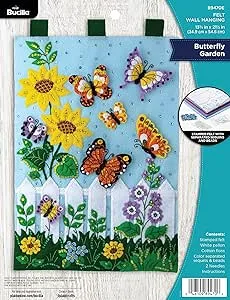 Butterfly Garden Wall Hanging - Felt Applique Kit