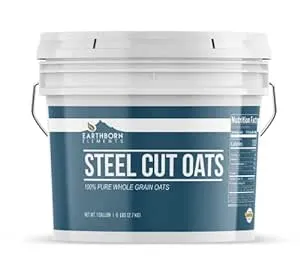 Earthborn Elements Steel Cut Oats 1 Gallon Bucket