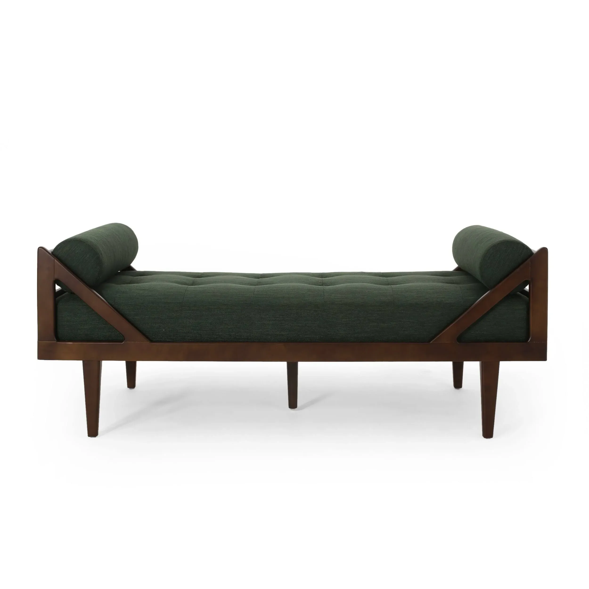 Rayle Tufted Chaise Lounge with Pillows by Christopher Knight Home - 65.00" W x 27.75" D x 23.75" H