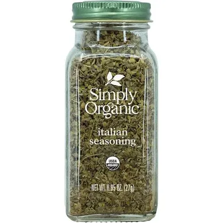 Simply Organic Italian Seasoning, Certified Organic | 0.95 oz | Pack of 2