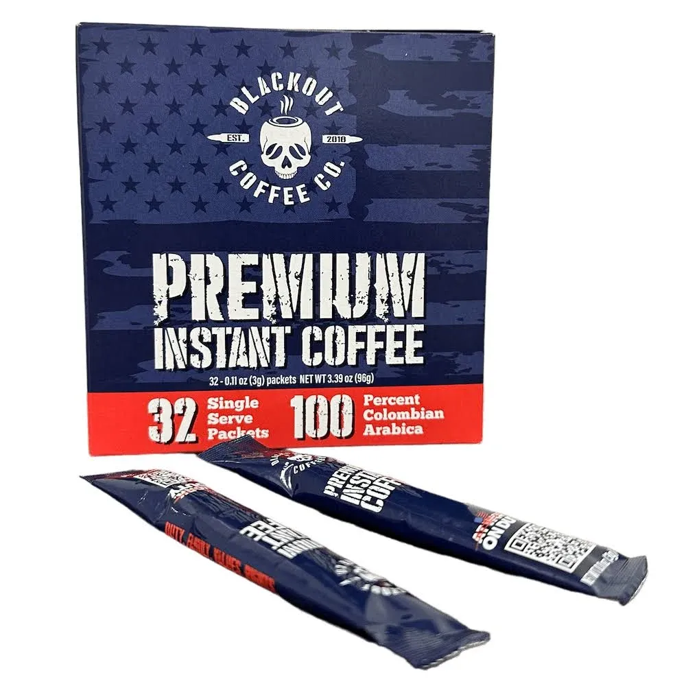 Blackout Coffee Co. Premium Instant Coffee 32 Count