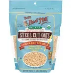 Bob's Red Mill Organic Steel Cut Oats, 24 Ounce (Pack of 4)