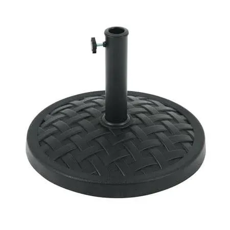 Cobana 31lb Patio Umbrella Base, Heavy Duty Round Outdoor Market Umbrella Stand Weight, Black, Size: 31 lbs