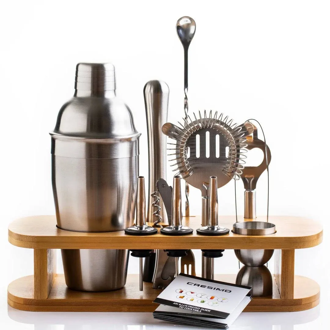 Cresimo Boston Cocktail Shaker 4 Piece Set