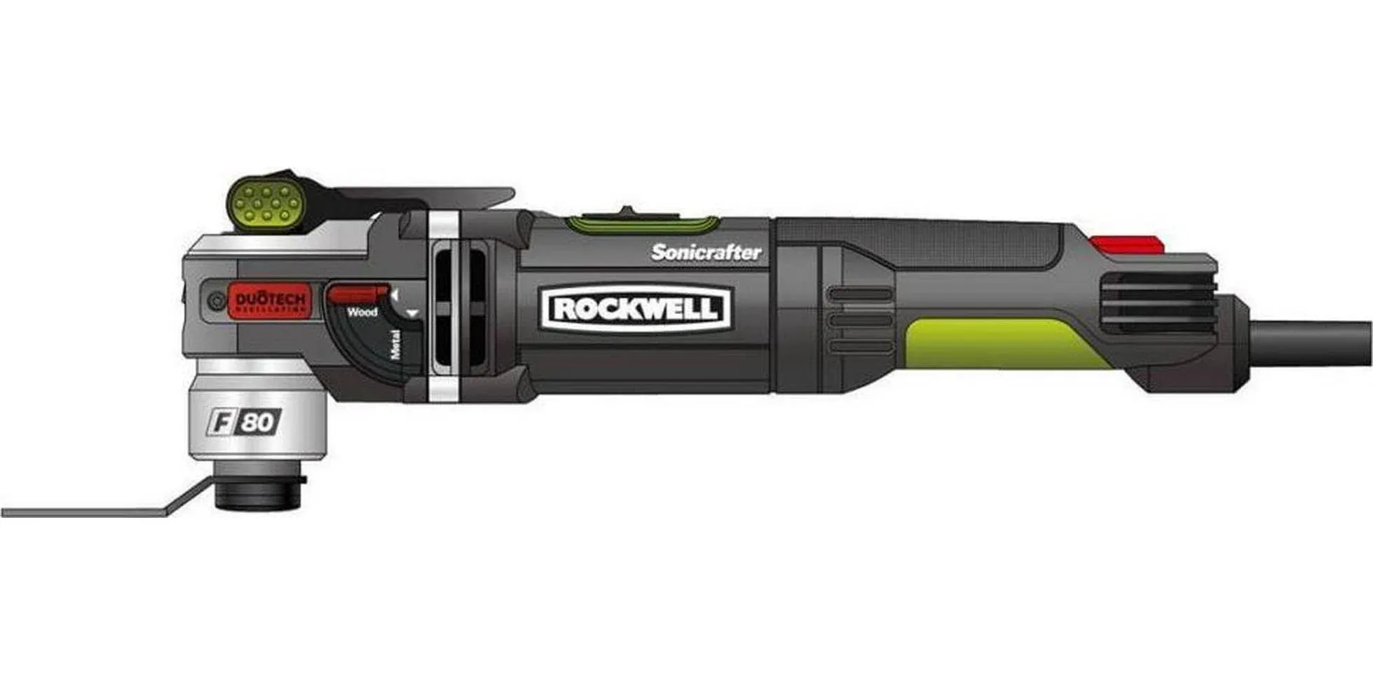 ROCKWELL Sonicrafter 10-Piece Corded 4.5-Amp Variable Speed Oscillating Multi-Tool Kit with Soft Case