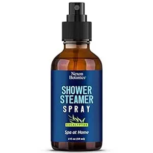 Eucalyptus Shower Steamer Spray 2 fl oz - Shower Aromatherapy Spray - Eucalyptus Shower Spray - Sauna Spa Steam Mist at Home, Room - Essential Oil Shower Eucalyptus Spray - Nexon Botanics