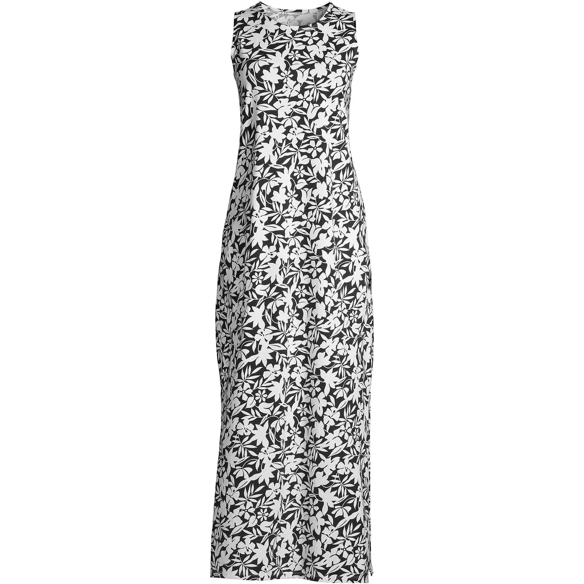 Women's Cotton Jersey Sleeveless Swim Cover-up Maxi Dress | Lands' End