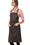 Chef Works ABWT051BNB0 Boulder Bib Apron Brown-Black