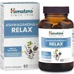 Himalaya, Ashwagandha + Relax`` 60 cápsulas vegetales