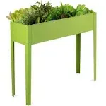 Costway 40"x12" Outdoor Elevated Garden Plant Stand Raised Tall Flower Bed