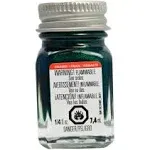 Testors Enamel 1/4 oz 1100 & 1500 Series Bottles Green Metal Flake