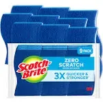 Scotch Brite Scrub Sponges, Non-Scratch, 9 Pack - 9 sponges