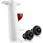 Vacu Vin 3-Piece Wine Saver Gift Set, White