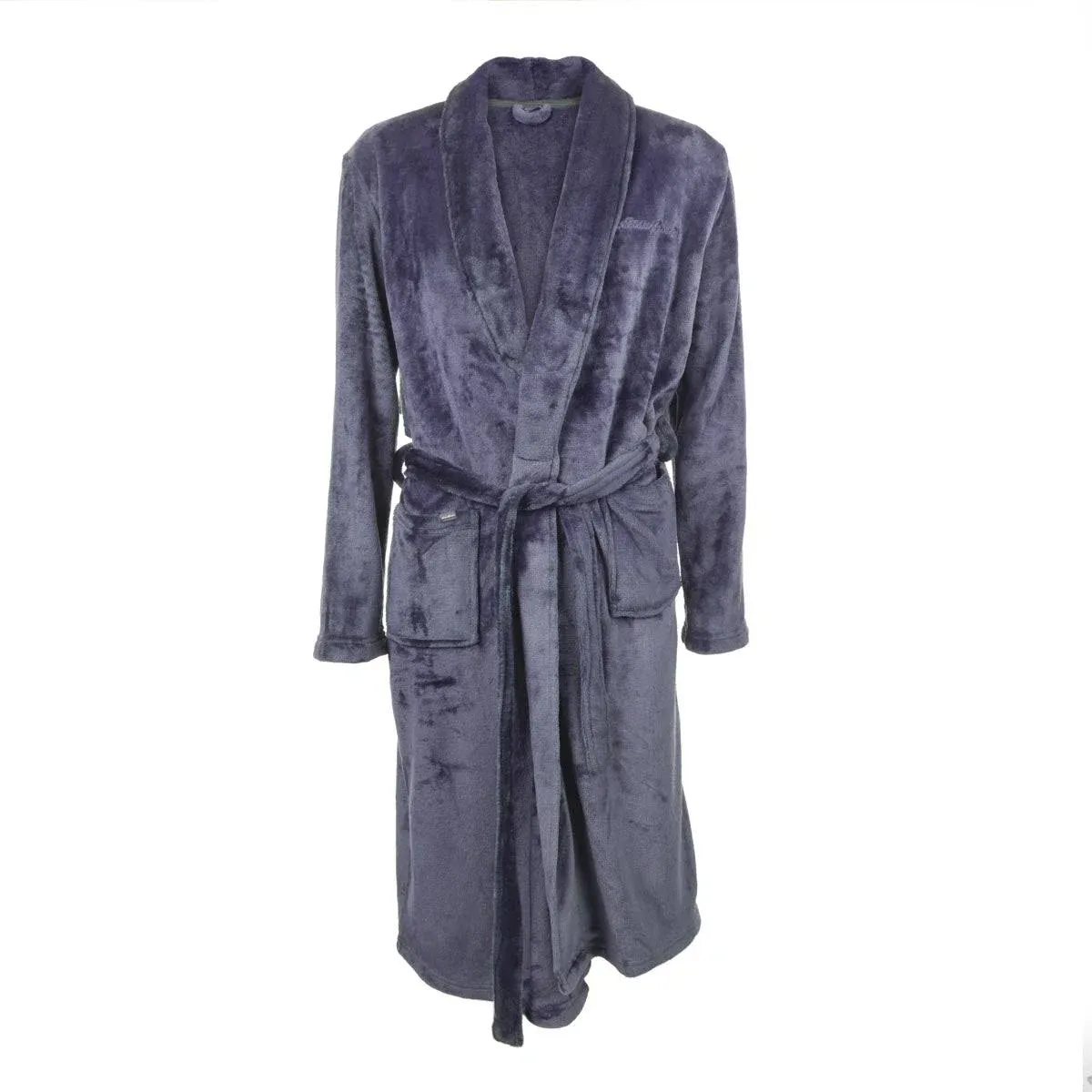 Eddie Bauer Men's Long Sleeve Shawl Collar Robe - Atlantic / S/M