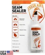 GEAR AID Seam Grip FC Fast Cure Sealant for Nylon and Polyester Tents, Tarps, Awnings, Clear, 2 oz