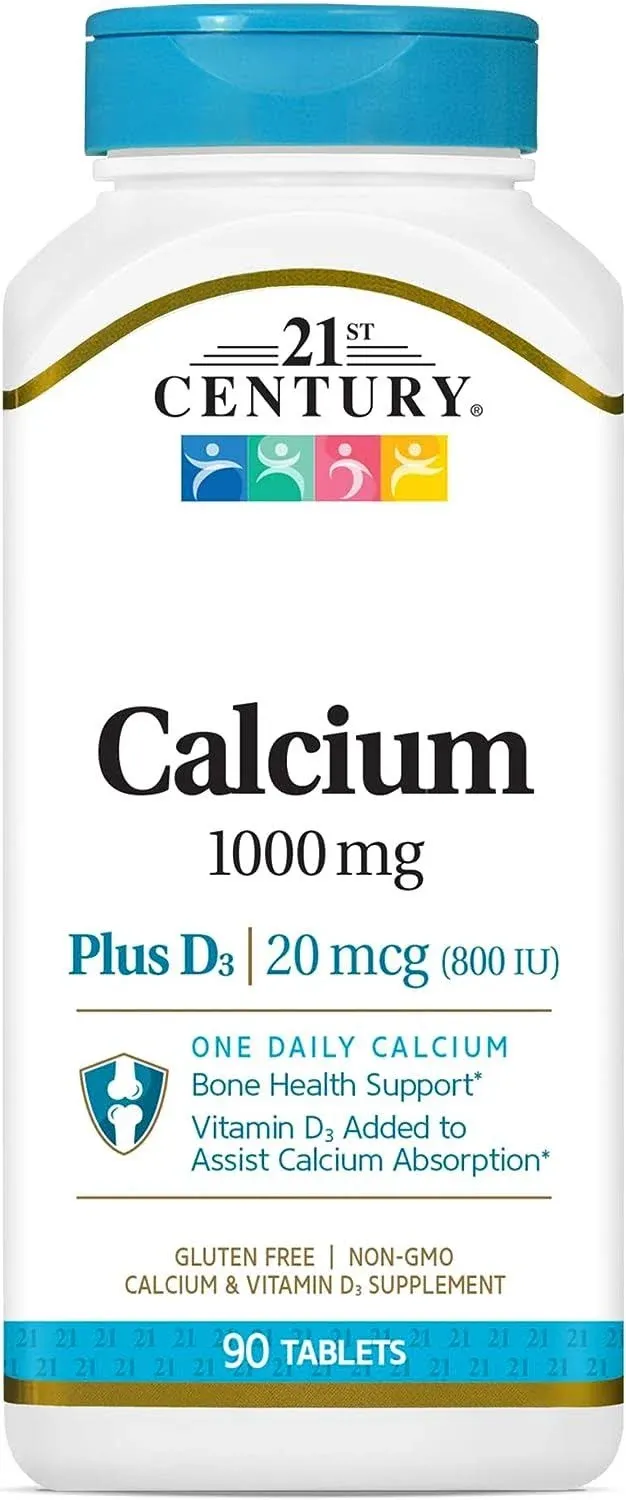 21st Century Calcium Plus D 90 Tabletas