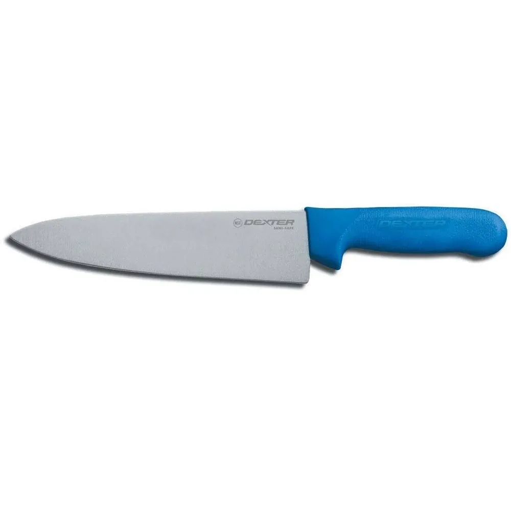 Dexter Russell Sani-Safe 8" Chef's Knife, Textured Blue Handle