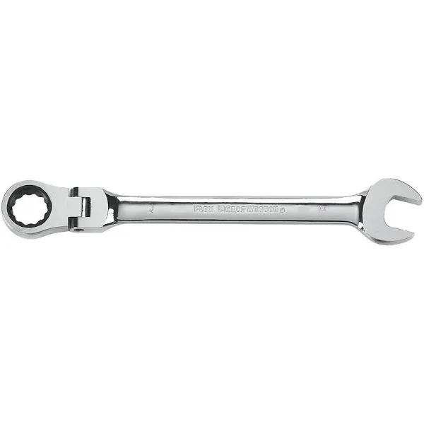 GearWrench 11/16 in. Full Polish Flex Ratcheting Combination Wrench