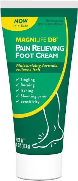 Magnilife DB Pain Relieving Foot Cream - 4 oz