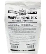 Carnival King Vanilla Waffle Cone Mix 5 Lb. Bag