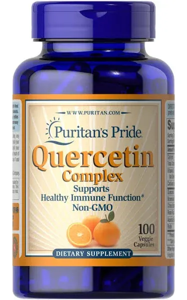 Buy Quercetin Complex with Vitamin C 100 Vegi Caps By Puritan's Pride | Herbspro.com