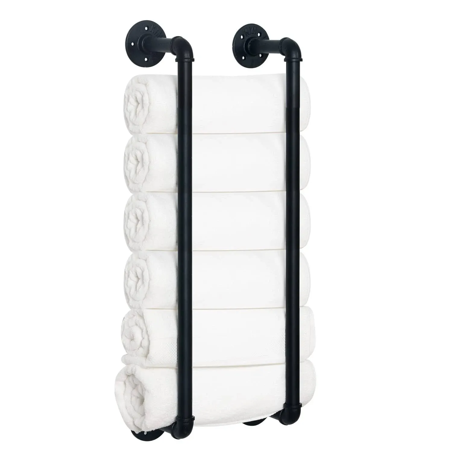 Houseaid Industrial Pipe Towel Rack Farmhouse Bathroom Towel Storage Holder