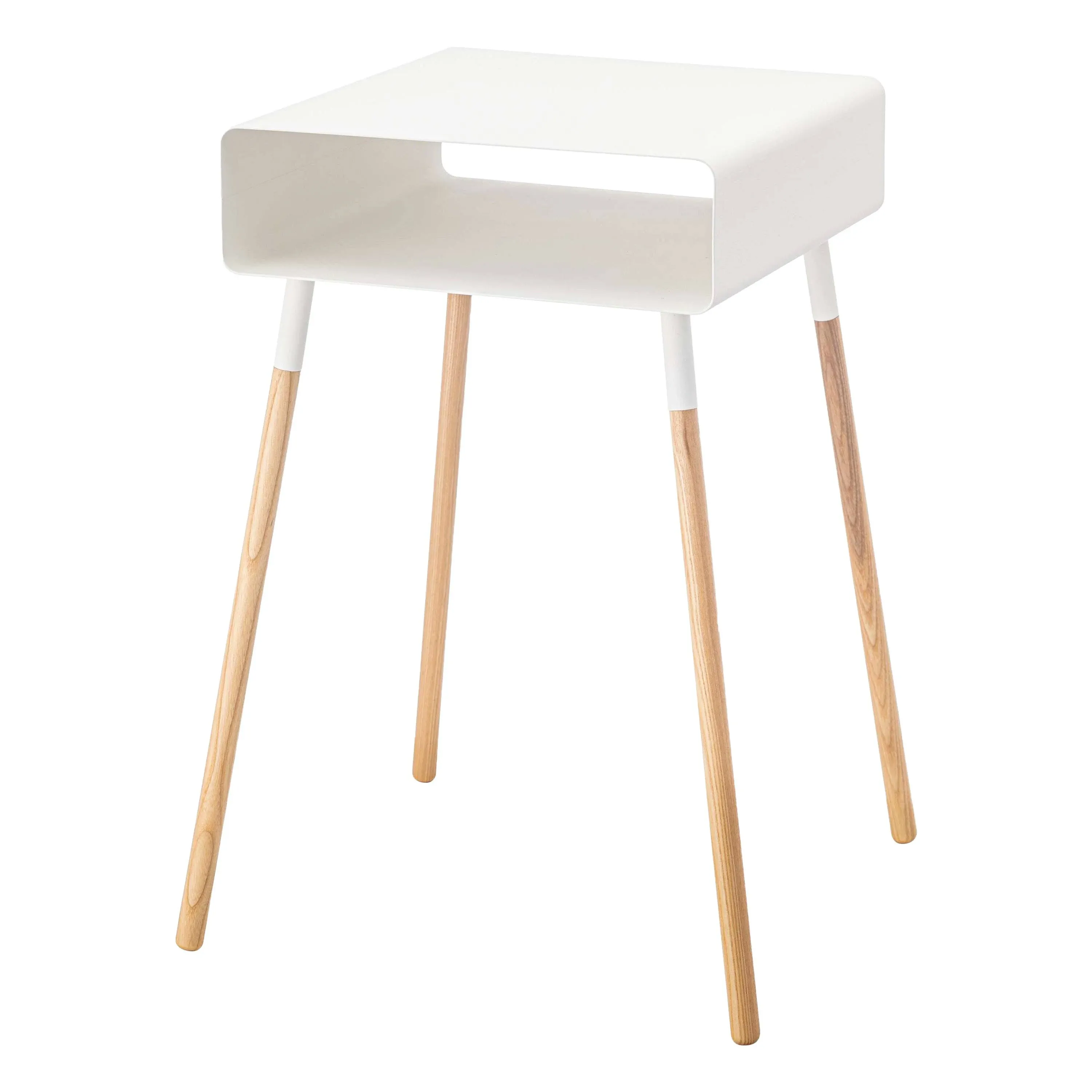 Yamazaki Plain Side Table With Storage